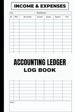 accounting ledger log book income and expenses 1st edition frs.logbooks publishing 979-8760909053