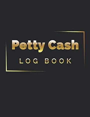 petty cash log book 1st edition accounting unique simple 979-8672690575
