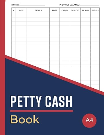 petty cash book 1st edition black forest publications 979-8520002857