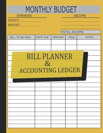 bill planner and accounting ledger 1st edition ellie nursa 979-8446497713
