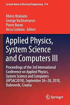 applied physics system science and computers 3 1st edition klimis ntalianis ,george vachtsevanos ,pierre