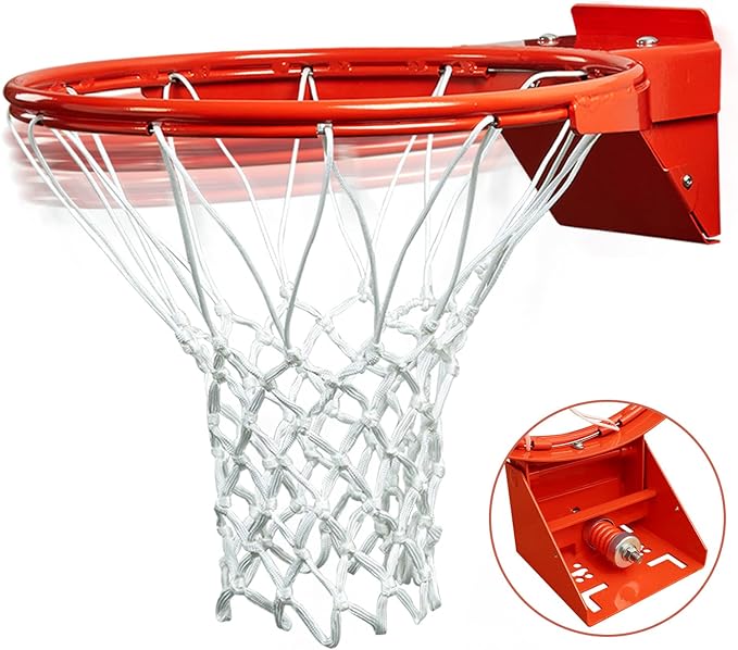 progoal breakaway basketball heavy duty flex rim replacement 5/8 in bracket fit backboards indoor and outdoor