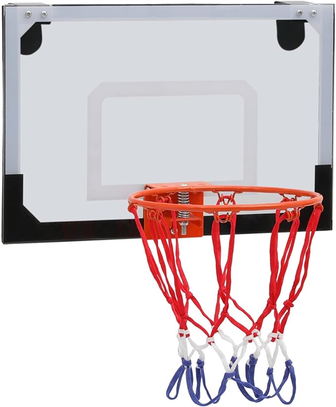 monibloom wall mounted basketball hoop transparent board 18 x 12 sports mini hoops adults indoor over the