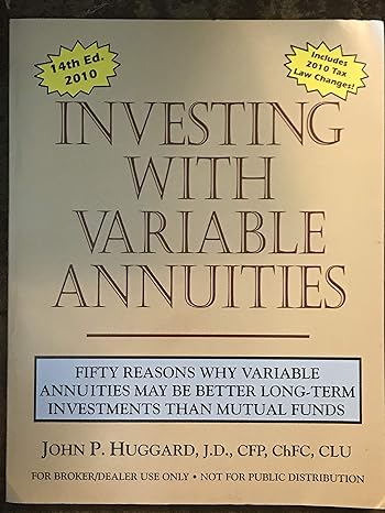 investing with variable annuities fifty reasons why variable annuities may be better long term investments