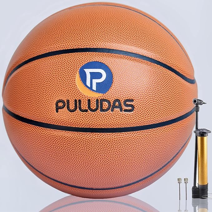 puludas indoor outdoor basketball 29 5 /size 7 youth and mens pu composite microfiber leather street