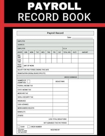 payroll record book 1st edition basic contemporary press b0btnskct9