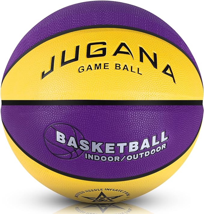 jugana kids basketball size 5 youth/junior official size 7 basketball made for indoor and outdoor games 