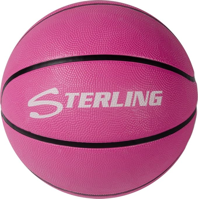 sterling premium superior grip pink 28 5 size 6 rubber basketball  ‎sterling b00lu5wj58