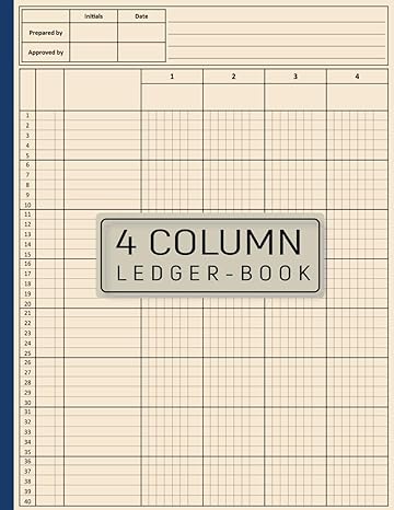 4 column ledger book 1st edition simmons ledgers press b0ck3xll13