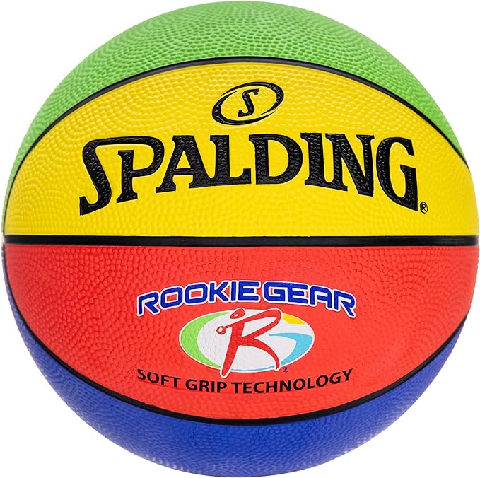spalding rookie gear soft grip youth indoor outdoor basketball 27 5  ?spalding b0b15p78qk