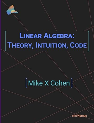 linear algebra theory intuition code 1st edition mike x cohen 9083136604, 978-9083136608
