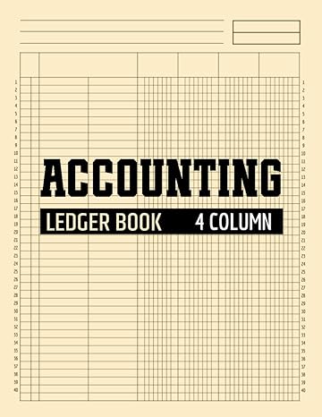 accounting ledger book 4 column 1st edition basma logprints b0cn521c47
