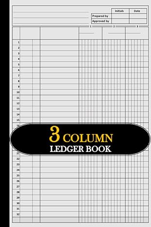 3 column ledger book 1st edition legalease prints b0blqn2mr4