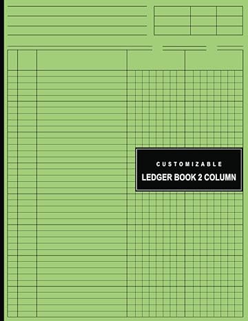 customizable ledger book 2 column 1st edition am publishing b0c9shbm81