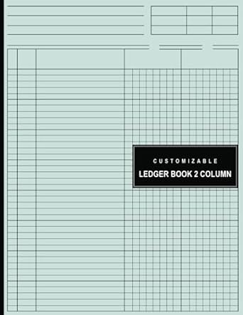 customizable ledger book 2 column 1st edition am publishing b0cb2ftmq5