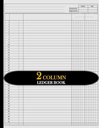 2 column ledger book 1st edition legalease prints b0blr58v3y
