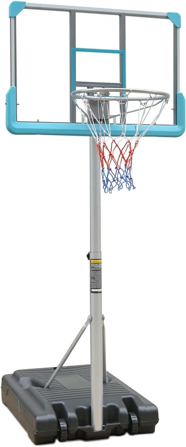 rakon portable pool basketball hoop and goal system stand height adjustable 3 9ft 6 4ft  ?rakon b0bqpxj1d5