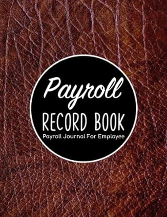 Payroll Record Book Payroll Journal For Employee