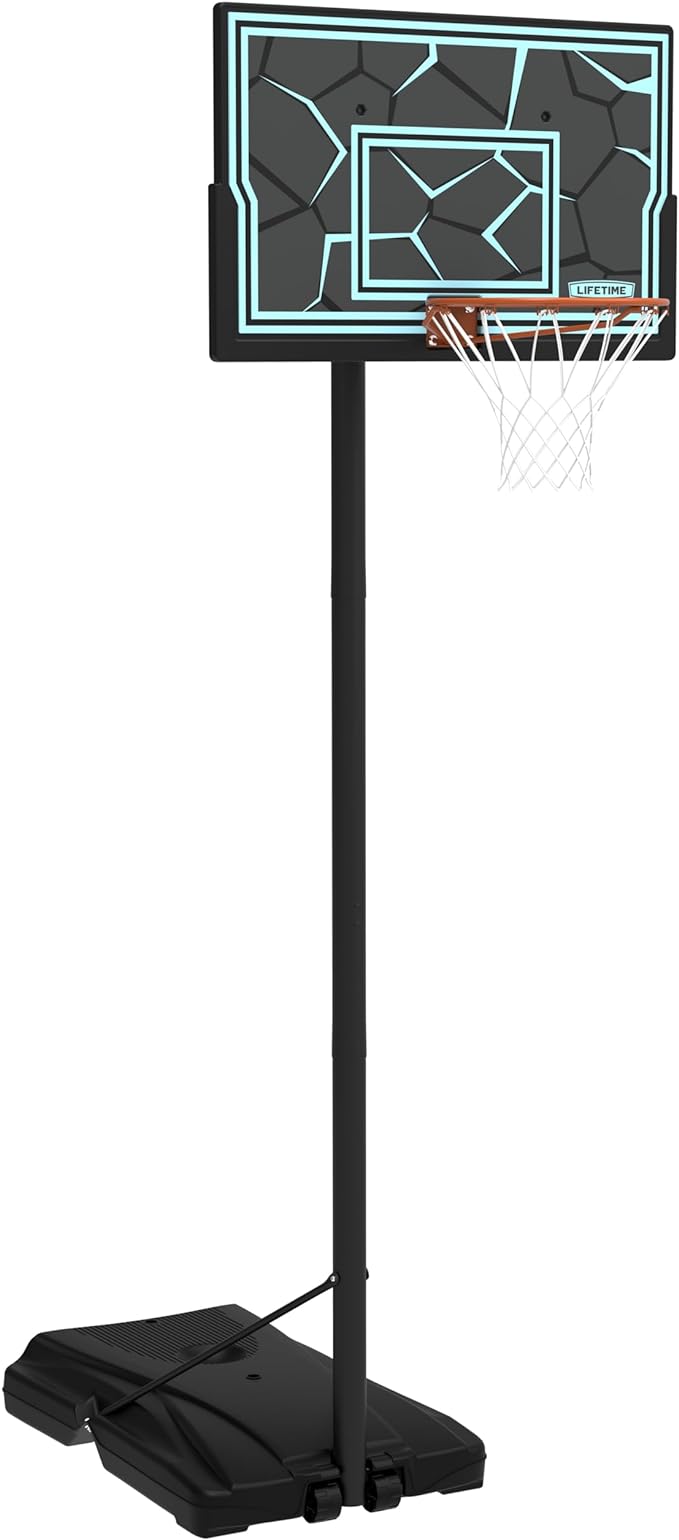 lifetime height adjustable portable basketball hoop 8 to 10 foot adjustment 44 inch  ‎lifetime b0c21kthk6