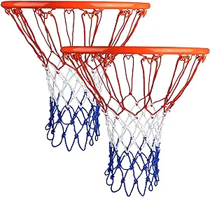 goldwheat basketball net replacement heavy duty all weather anti whip 12 loops standard size 2pc  ?goldwheat