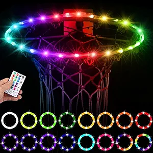 ‎yeesport led 16 color change basketball hoop light rgb and white basketball rim  ‎yeesport b0bzhsmrxn