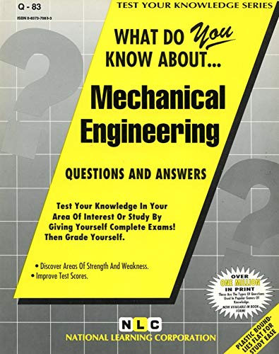 what do you know about mechanical engineering 1st edition national learning corporation 0837370833,