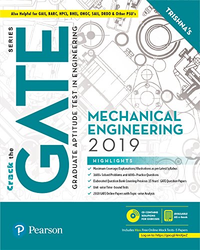 crack the gate mechanical engineering 2019 1st edition pearson india 9352868447, 9789352868445