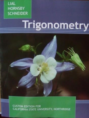 trigonometry 9th edition lial , hornsby , schneider 1256351792, 978-1256351795
