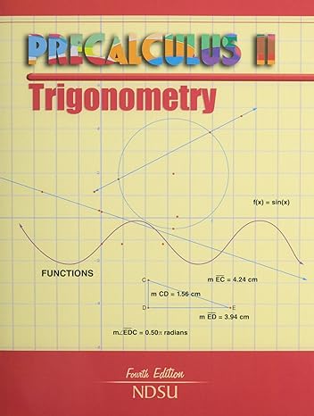 precalculus ii trigonometry 4th edition hass-taylor 0757553044, 978-0757553042