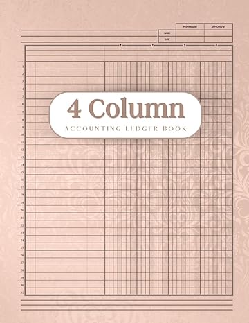 4 column accounting ledger book 1st edition marlies virgen. c b0cm2mcb33