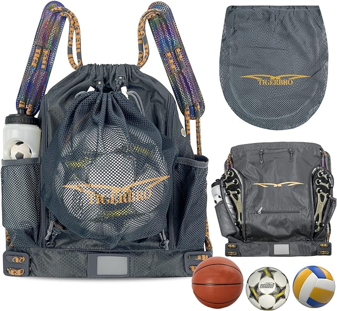 tigerbro youth basketball soccer bag for boys and girls  tigerbro b0c2q2p673