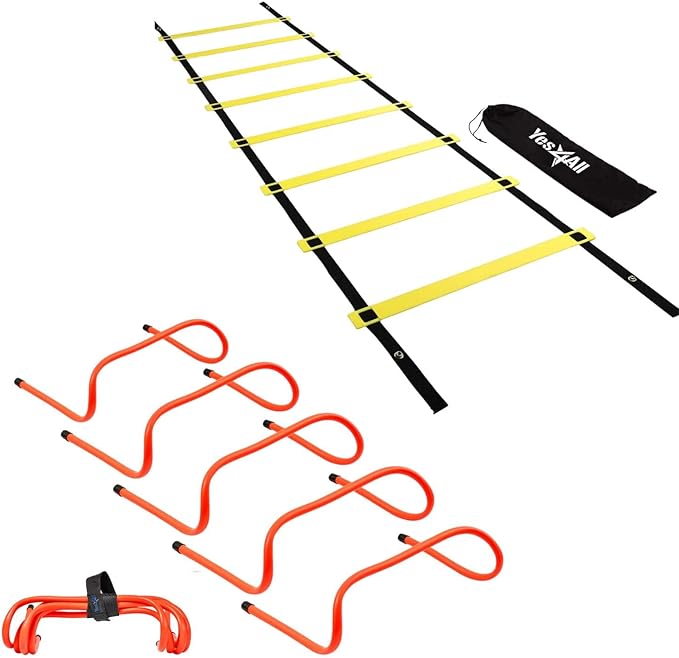 yes4all agility speed training agility hurdles for athletes 5 pack speed and agility training equipment 