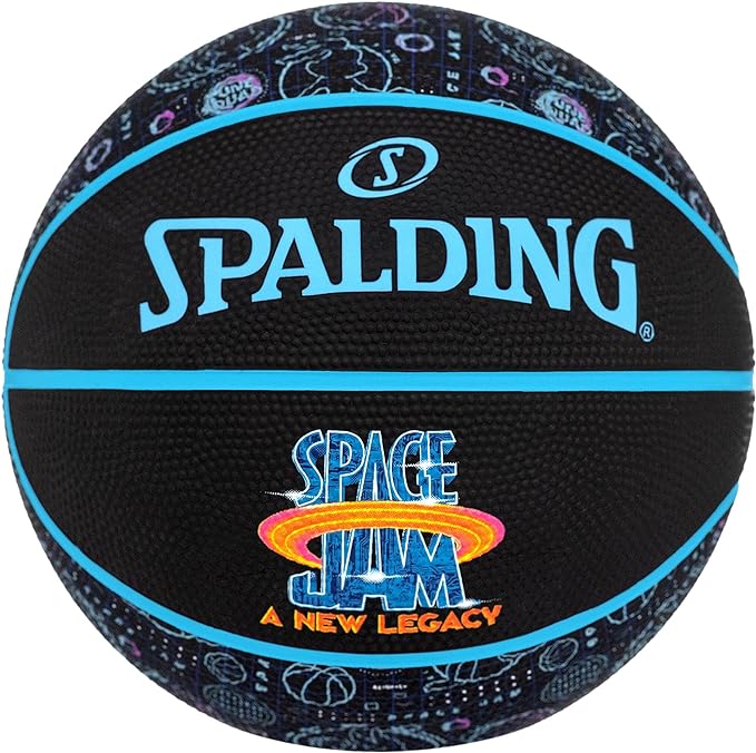spalding space jam tune squad roster ball women children men s basketballs 84582z 7 black eu  ‎spalding