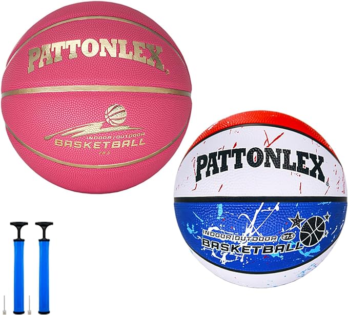 pattonlex basketballs gold pink 28 5 leather balls for adults official size 6 indoor outdoor  ?pattonlex