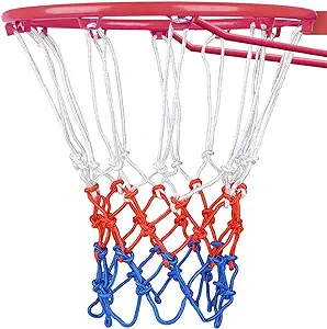 amoupup ultra heavy duty basketball net replacement all weather anti whip fits indoor or outdoor rims 12 