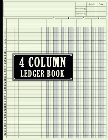 4 column ledger book 1st edition ai la b0c6c6cnl8