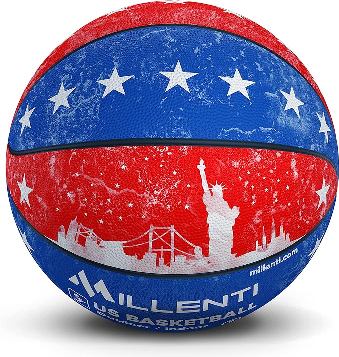 millenti usa basketball outdoor indoor american flag stars and stripes high visibility easy to track designs 