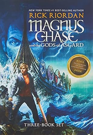 magnus chase and the gods of asgard paperback boxed set 1st edition rick riordan 1484780620, 978-1484780626