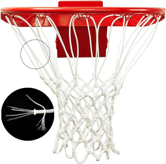 progoal professional basketball net replacement heavy duty thick net fits standard indoor and outdoor 12 loop