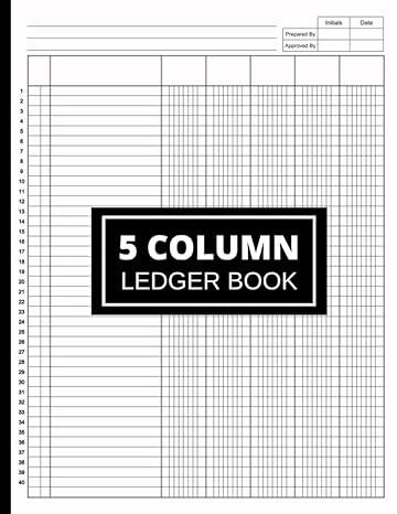 5 column ledger book 1st edition hardik miller b0blm9bdhs