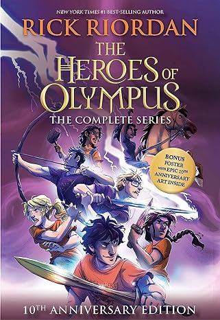 heroes of olympus paperback boxed set the 10th anniversary edition 10th edition rick riordan 1368053092,