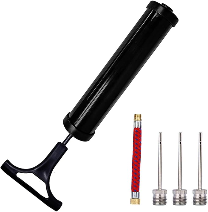 ‎spdtech inflator 10 inch pump needle metal push rod lightweight comfortable suitable for soccer 
