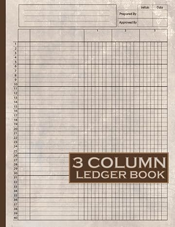 3 column ledger book 1st edition artistry plan b0cl3n1qsl