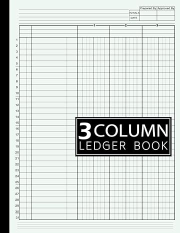 3 column ledger book 1st edition prunella g. adam books publishing b0cm8tcdz7