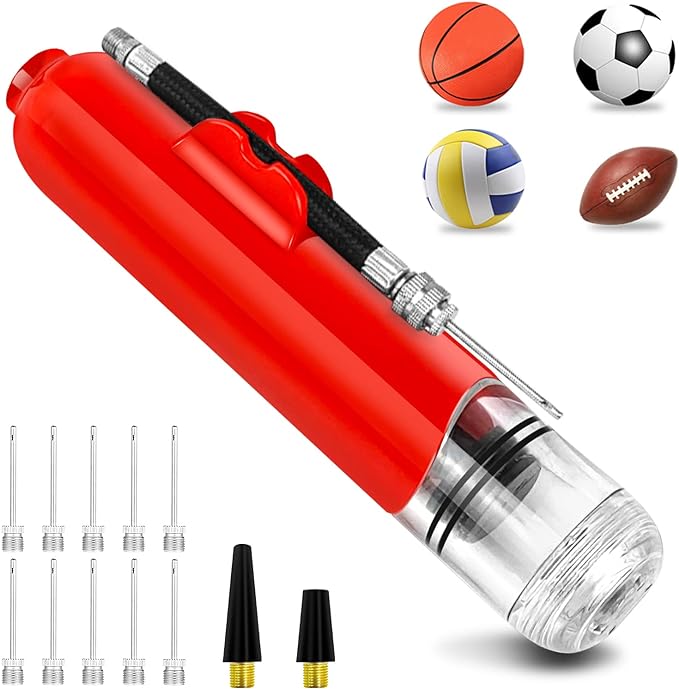 Ong Namo Ball Pump With 10 Needles And 2 Nozzles For Sports Basketball Soccer Ball