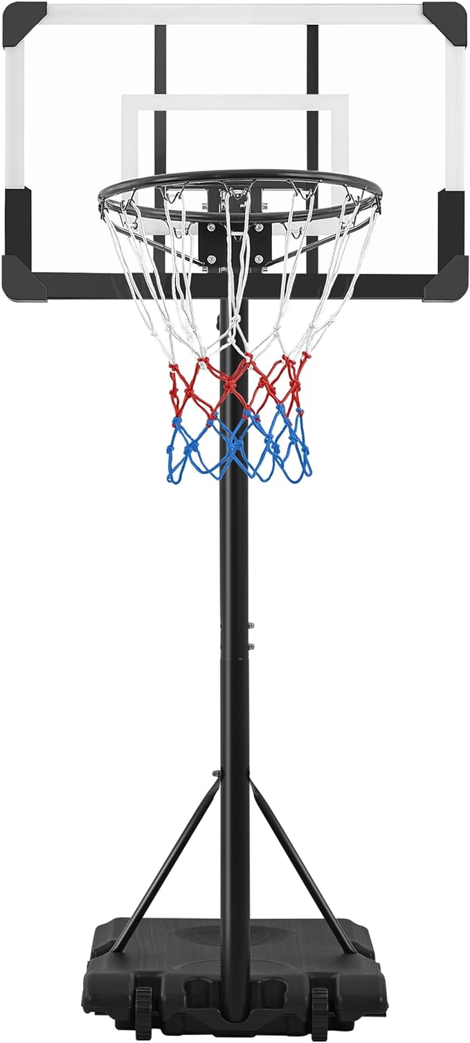 yaheetech basketball goal hoop in /outdoor portable stand adjustable height 7ft 8ft  ?yaheetech b0ckvjb5r6