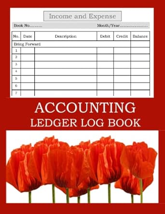 Accounting Ledger Log Book Income And Expense
