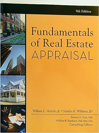 fundamentals of real estate appraisal 9th edition william ventolo ,martha williams 1419505181, 978-1419505188