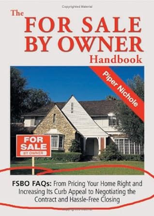 the for sale by owner handbook 1st edition piper nichole 156414805x, 978-1564148056