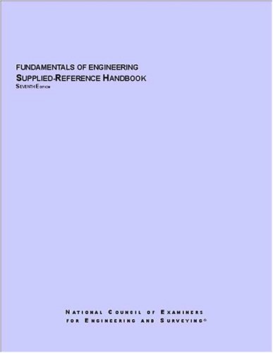 fundamentals of engineering supplied reference handbook 7th edition ncees 1932613196, 9781932613193